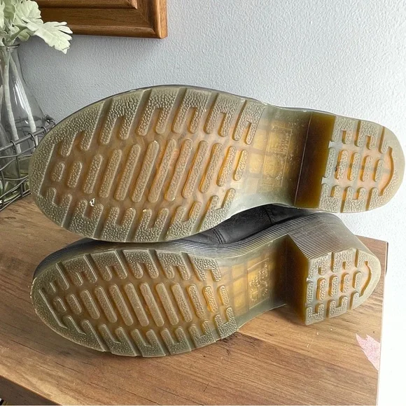 Dr. Martens Distressed Brown Ankle Boots - Picture 3 of 10